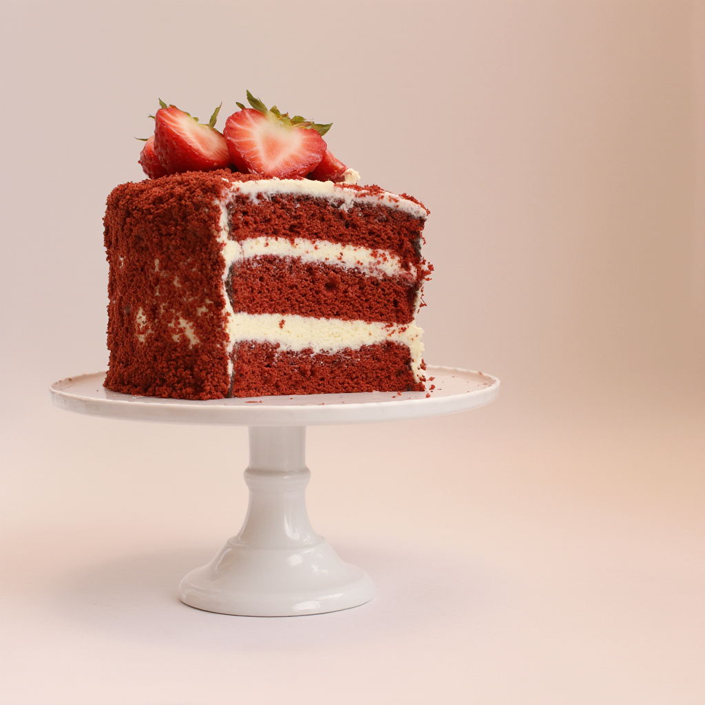 Handmade Red Velvet Birthday Cake from The Happy Family Bakery