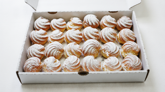 Profiteroles with cheese from the Happy Family Bakery