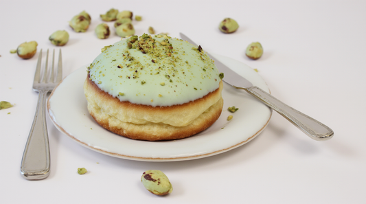 Freshly_baked_pistachio_donuts_with_pistachio_filling_from_The_Happy_Family_Bakery