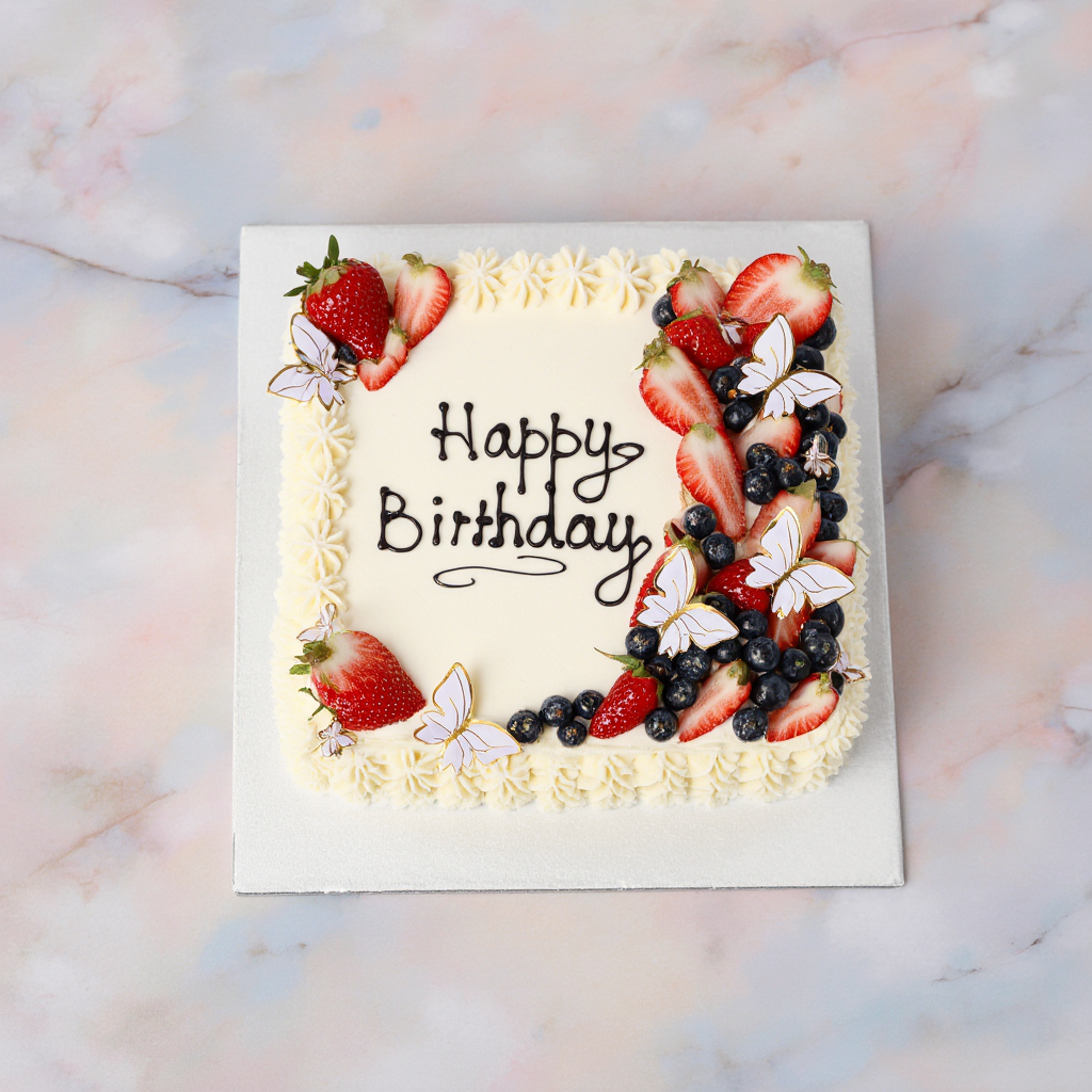 Best Fresh Decorated Handmade Birthday Cake with Special Message