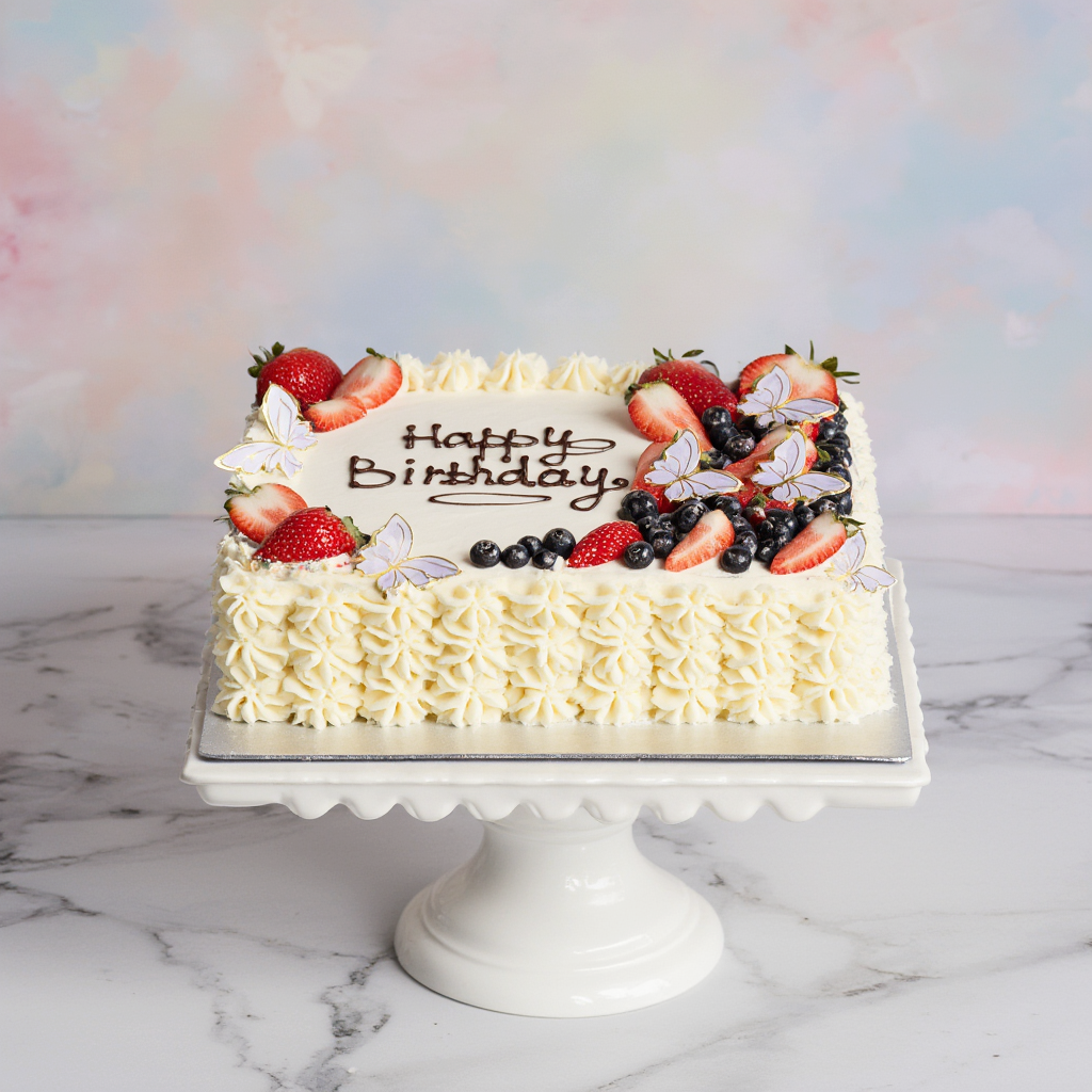 Best Fresh Handmade Birthday Cake with Special Message