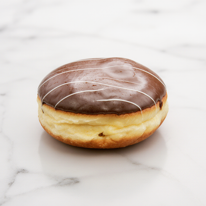 Fresh Donut from The Happy Family Bakery
with cream filling, covered in chocolate