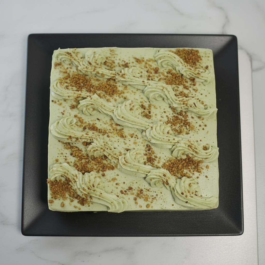 Pistachio cake from the Happy Family Bakery 