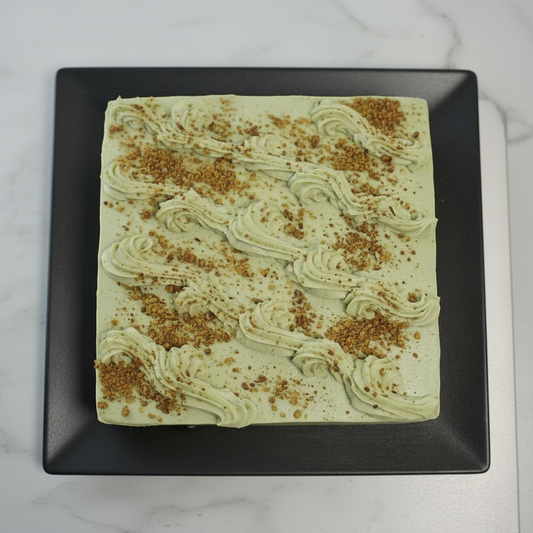 Pistachio cake from the Happy Family Bakery 